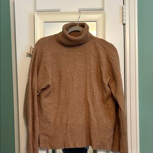J. Crew Tan Ribbed Knit Sweater S